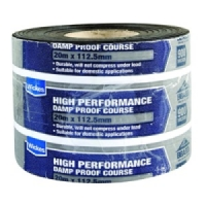 Wickes High Performance Damp Proof Course 112.5mmx20m &pound;14.99