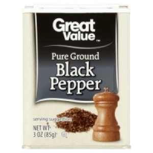 Great Value Pure Ground Black Pepper, 3 oz £3.50