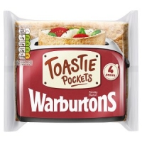 Iceland  Warburtons 4 Brown Toastie Pockets