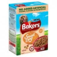 Asda Bakers Complete Dry Dog Food Small Dog Tasty Beef & Country Vegetab