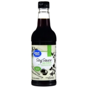 Great Value Soy Sauce, Less Sodium, 15 fl oz &pound;1.62