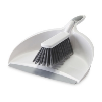 Aldi  Easy Home White Dustpan & Brush