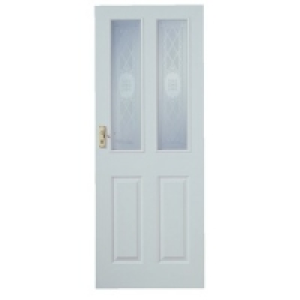 Wickes Stirling Internal Moulded Door White Glazed Primed 4  £69.99