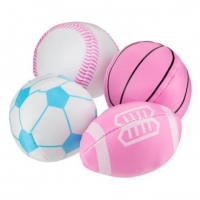 Poundland  Pink Sports Ball Party Bag Fillers 4 Pack