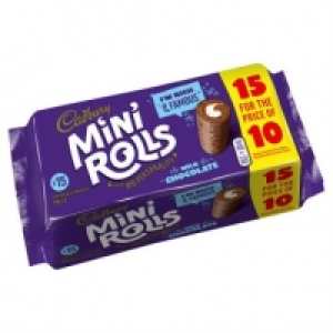 Poundland  Cadbury Mini Rolls Milk Chocolate 15 Pack