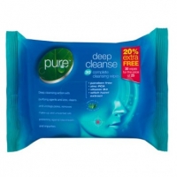 Poundland  Pure Deep Cleanse Wipes 30 Pack