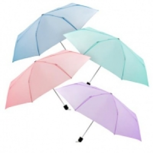 Poundland  Ladies Mini Plain Colours Umbrella