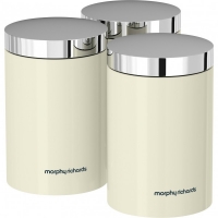 JTF  Morphy Richards Accents Canisters Crm Set Of 3