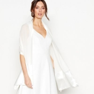 Debut - Ivory satin border stole £22.00