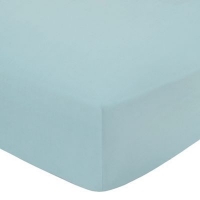 Debenhams  Home Collection - Turquoise cotton rich percale fitted sheet