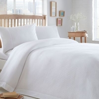 Debenhams  Home Collection Basics - White textured Waffle bedding set