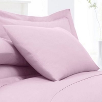 Debenhams  Home Collection - Light pink cotton rich percale pillow case