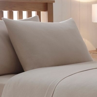 Debenhams  Home Collection - Beige 180 thread count brushed cotton flan