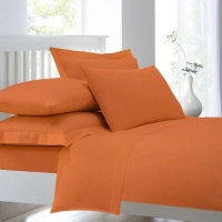 Debenhams  Home Collection - Orange cotton rich percale duvet cover