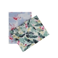 Debenhams  Home Collection - Set of two multi-coloured tropical print t