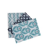 Debenhams  Home Collection Basics - Set of three blue printed tea towel