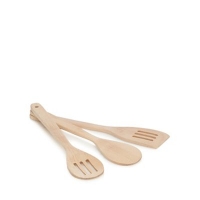 Debenhams  Home Collection Basics - Wooden three piece utensil set