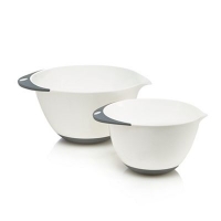 Debenhams  Home Collection Basics - Pack of two white mixing bowls