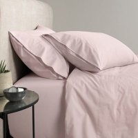 Debenhams  Sheridan - Pale pink 300 thread count percale sheet pillow