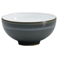 Debenhams  Denby - Black glazed Jet striped rice bowl