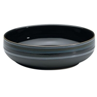 Debenhams  Denby - Black glazed striped Jet serving bowl