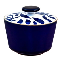 Debenhams  Denby - Stoneware dark blue Bloom sugar bowl