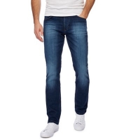 Debenhams  Wrangler - Dark blue mid wash straight leg jeans