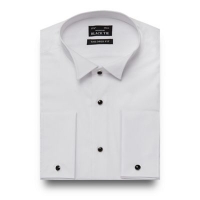 Debenhams  Black Tie - White textured tailored fit shirt