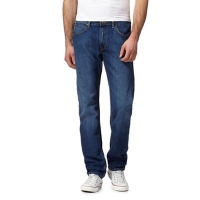 Debenhams  Lee - Blue mid wash Daren straight leg jeans