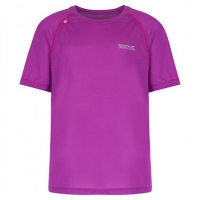Debenhams  Regatta - Girls purple diverge reflective trim t-shirt