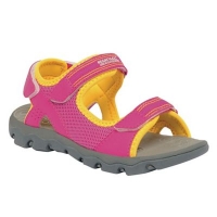 Debenhams  Regatta - Pink/ yellow kids terrarock sandal