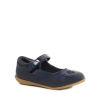 Debenhams  bluezoo - Girls navy butterfly embroidered pumps