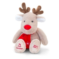 Debenhams  Keel - 27cm my first Christmas reindeer 2017 soft toy