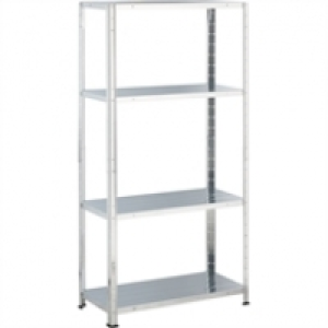 Galvanised Steel 4 Shelf Storage Unit &pound;9.92