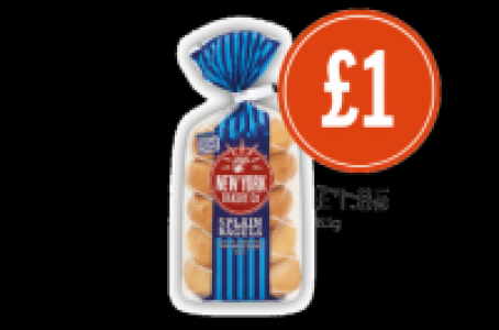New York Bakery Co Plain Bagels £1.00