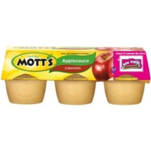 Motts Apple Sauce - Cinnamon (6 X 4 Ounce) &pound;1.98