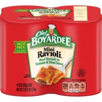 Walmart  Chef Boyardee Mini Beef Ravioli in Tomato & Meat Sauce, 4-Pa
