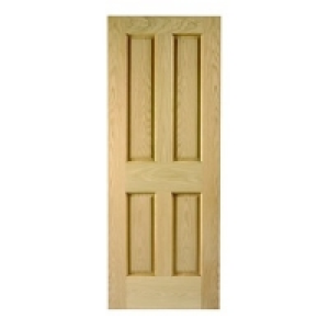 Wickes Cobham Internal Oak Veneer Door 4 Panel 1981x762mm £79.99