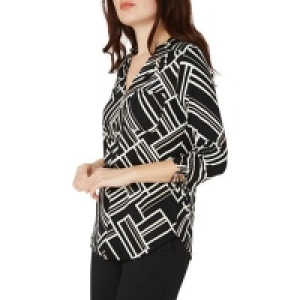 Dorothy Perkins - Black geometric print jersey shirt £22.40