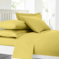 Debenhams  Home Collection - Yellow cotton rich percale standard pillow