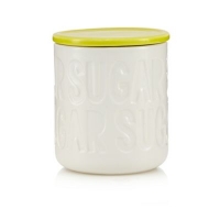 Debenhams  Ben de Lisi Home - Lime debossed sugar jar