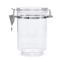 Debenhams  Home Collection - Plastic 0.75 litre clip top storage jar