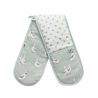 Debenhams  At home with Ashley Thomas - Pale green chicken print double
