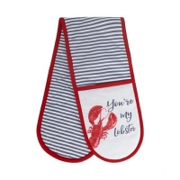 Debenhams  Home Collection - Blue Youre My Lobster double oven glove