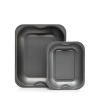 Debenhams  Home Collection Basics - Pack of two grey non-stick roasters