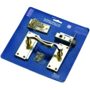 Wickes Paris Latch Handle Set Brass