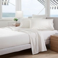 Debenhams  Sheridan - White 300 thread count percale quilted valance 