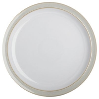 Debenhams  Denby - Cream and white Linen dinner plate