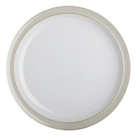 Debenhams  Denby - Cream and white Linen dessert plate