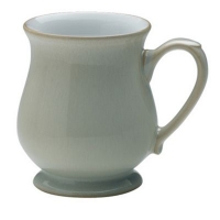 Debenhams  Denby - Cream and white Linen craft mug